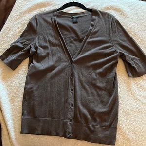 Ann Taylor 3/4 sleeve v-neck cardigan